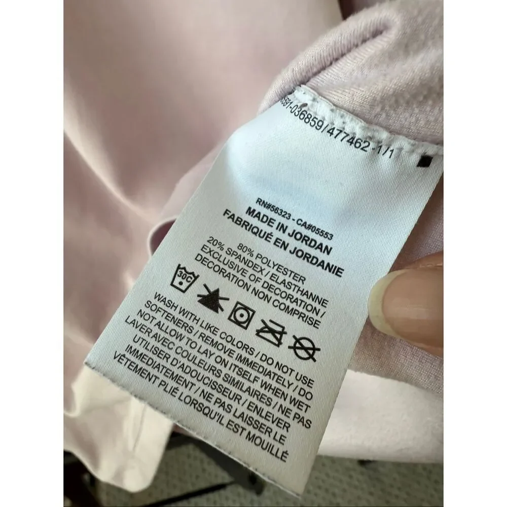 Nike  Pro Therma Warm Dri  Fit 1/2 Zip Top CU4329 Pink Foam Women’s XL